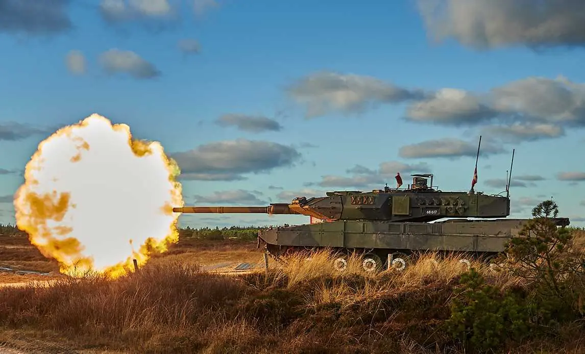 Leopard 2 kampvogn fra det danske forsvar