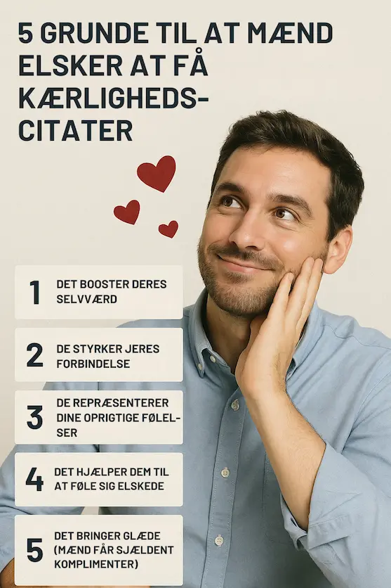 iNFOGRAFIK over hvorfor mænd elsker at få kærlighedscitater.