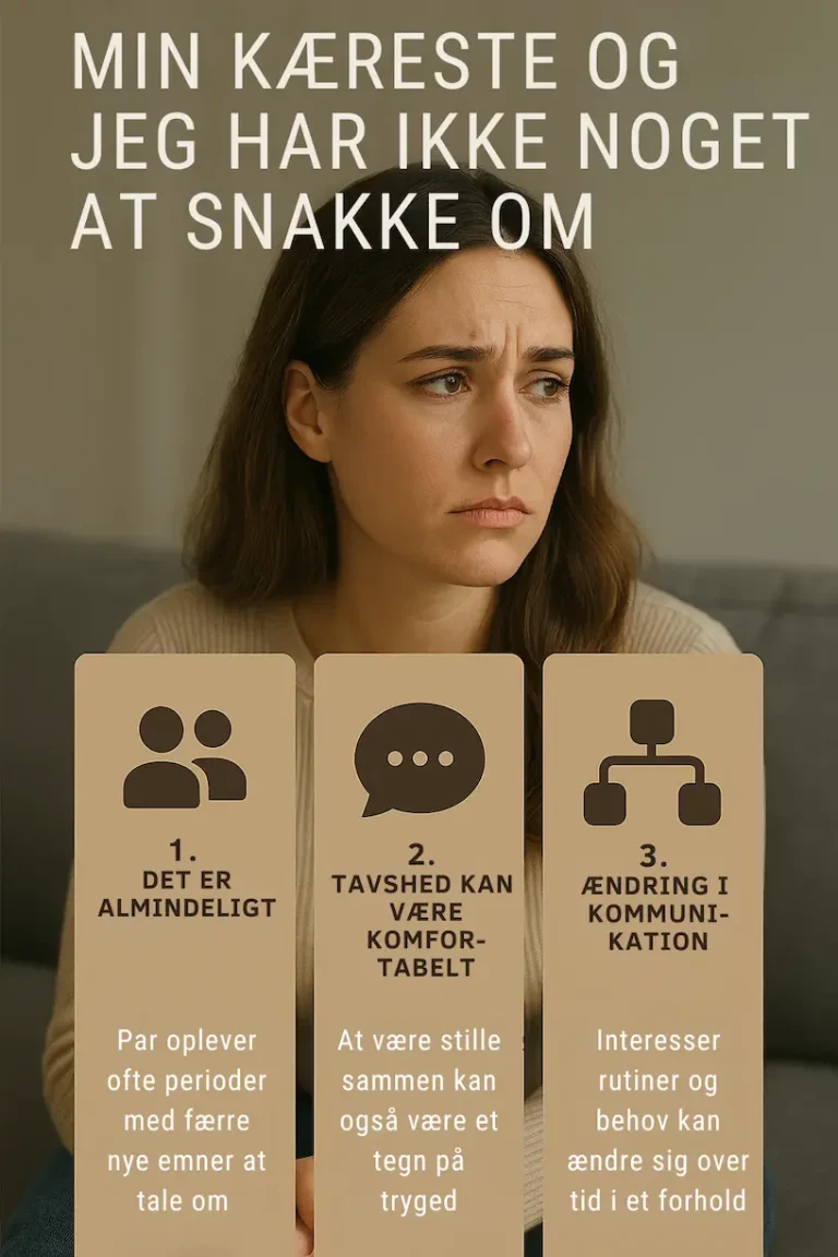 Infografik over det at kærester ikke har noget at tale om