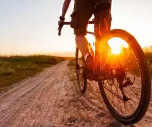 Billede af gravelcykel i den danske natur