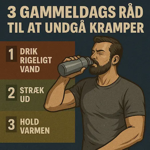 3 gammeldags råd mod kramper som infografik