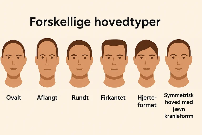 Infografik over de forskellige hovedtyper der er, så mænd kan se deres type!