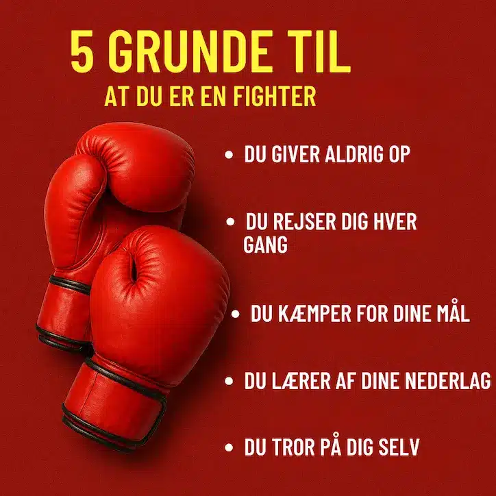 Infografik over 5 grunde til at du er en fighter