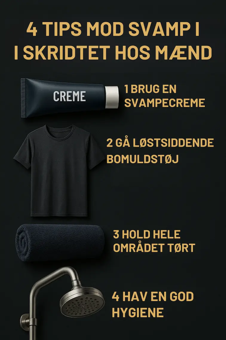 4 TIPS til gode råd mod svamp i skridtet som en visuel billede