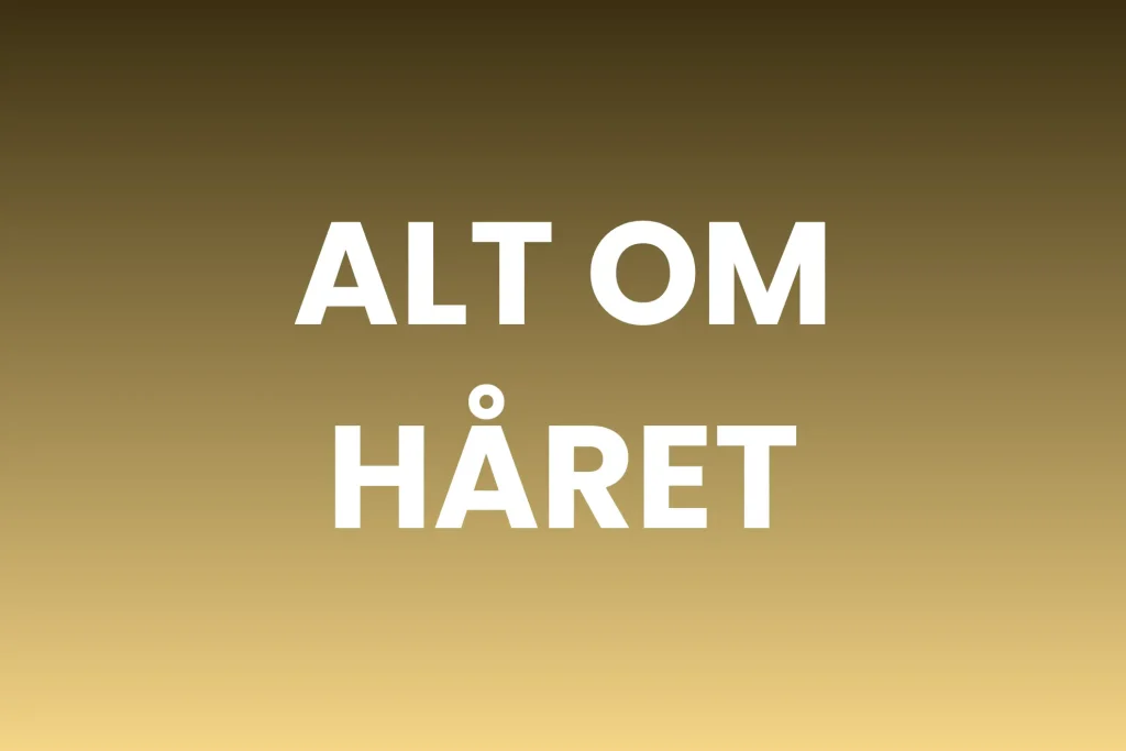 Billede af alt om håret til mænd