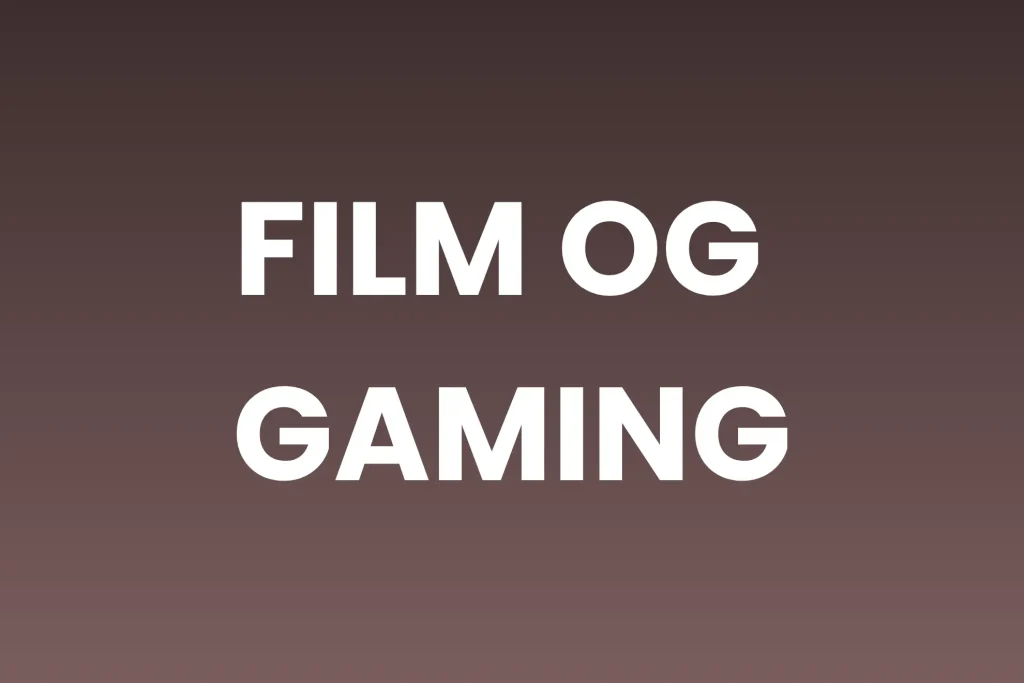 Billede af alt om film og gaming mænd