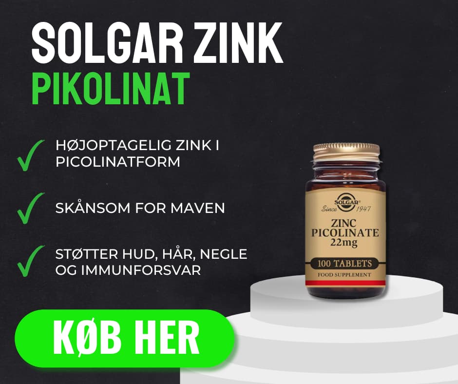 Billede og infografik over den bedste all around Zink i bedømmelser. Valget er solgar zink