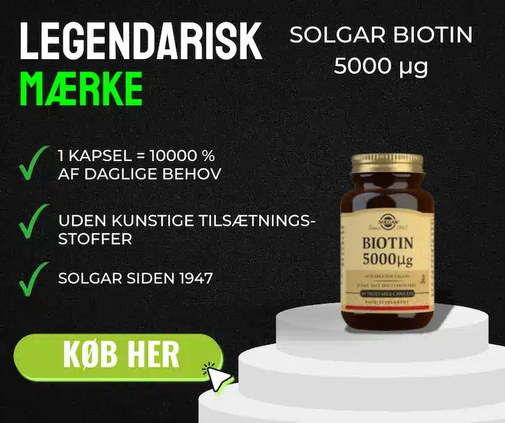 Infografik over den bedste biotin ud fra de mest kendte mærker, den her kommer ind på en flot andenplads men er næsten ligeså god