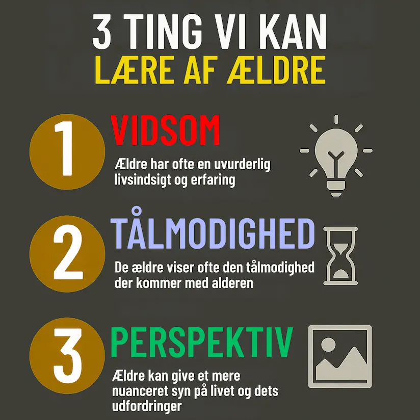 Infografik over 3 ting vi kan lære af de ældre