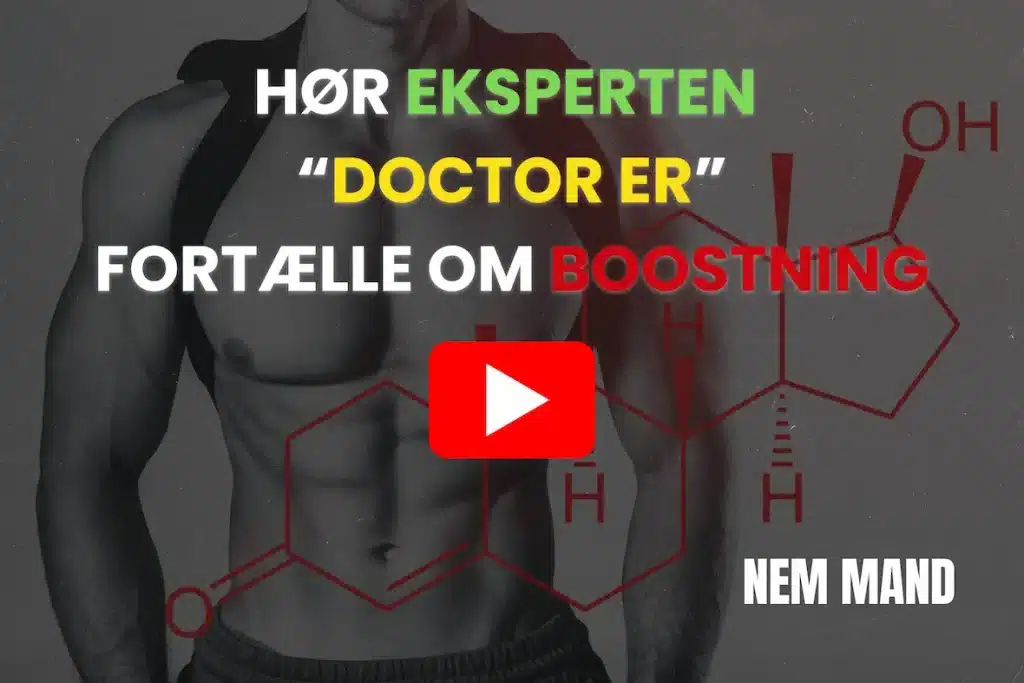 YouTube video af en ekspert der fortæller om naturlige måder at booste ens testosteron niveau på