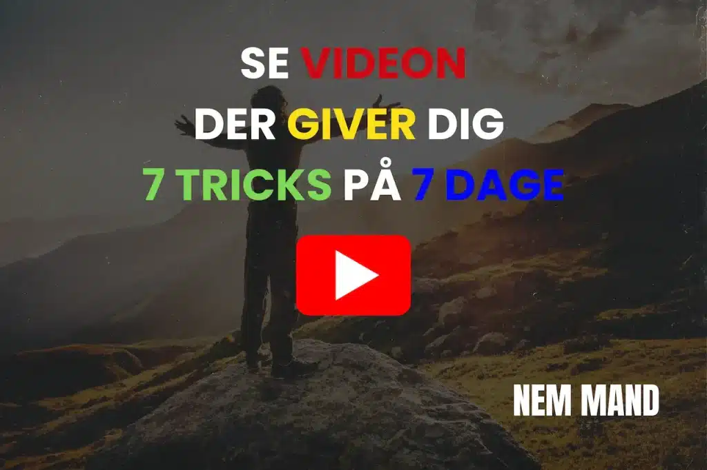 YouTube video om 7 tricks der oooster ens selvtillid på 7 dage
