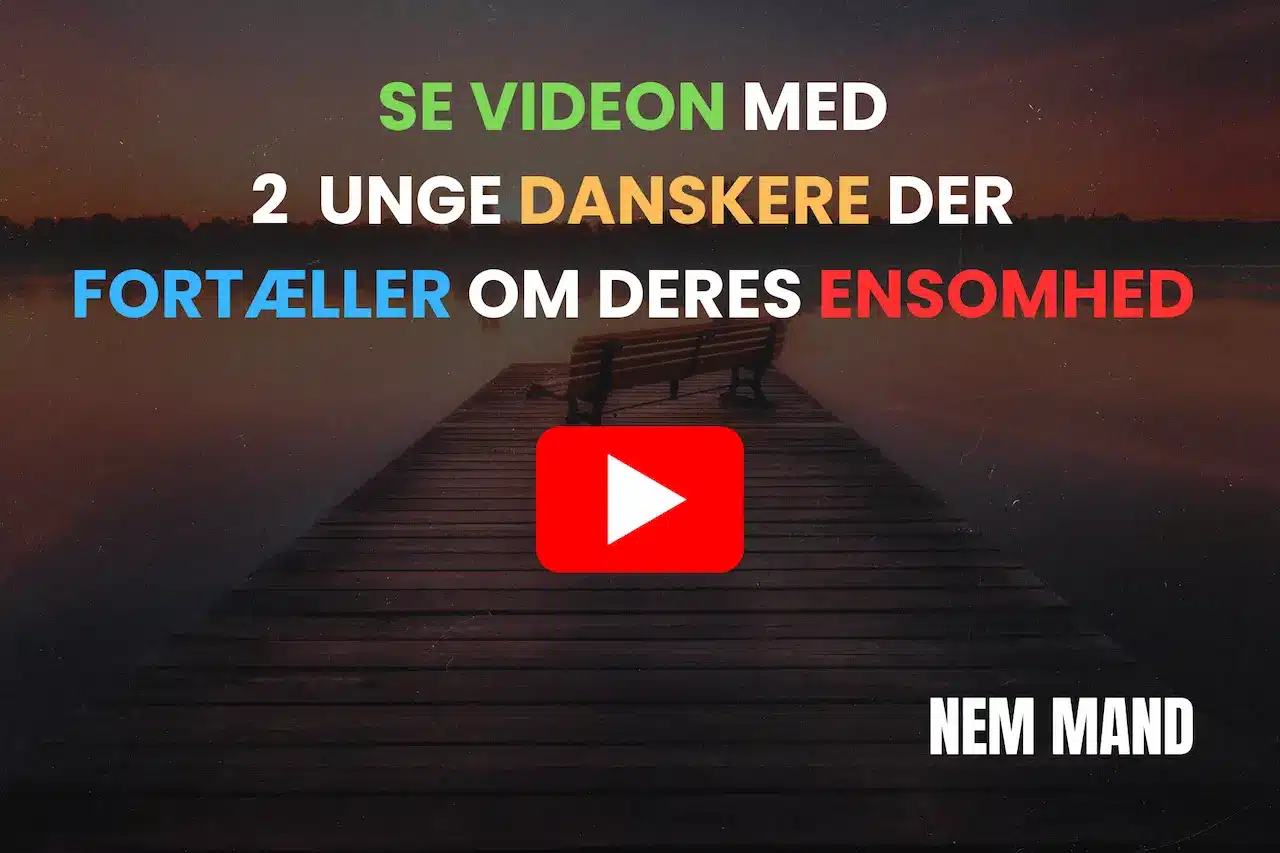 YouTube video om to unge danskere der fortæller om deres egne oplevelser med ensomhed og hvad man kan gøre