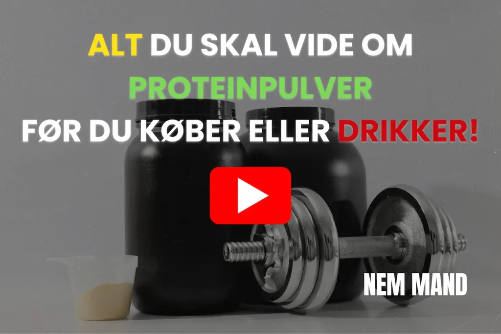 YouTube video om ekspert der fortæller ALT man skal vide om proteinpulveret