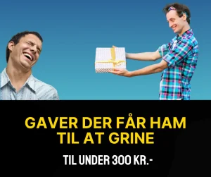 Gaver der får ham til at grine for under 300 kr,-