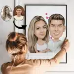 Karikaturtegning efter foto
