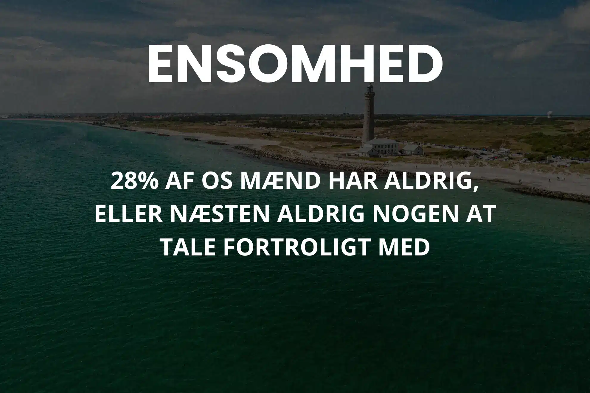 BIllede af Slideshow ved fakta for mænd i Danmark... Her er det ensomhed