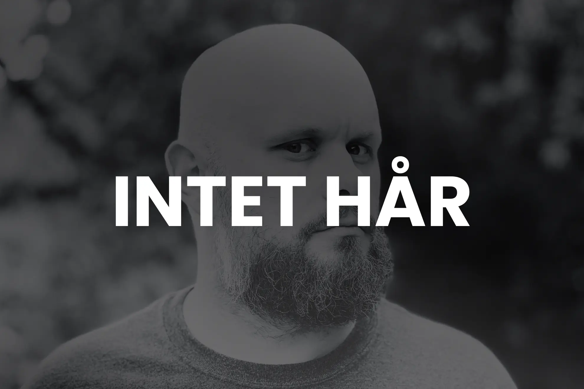 Billede af mand uden hår (skaldet) og teksten "intet hår". Når man trykker på billedet ryger man ned til sektionen med de bedste voks til mænd uden hår.