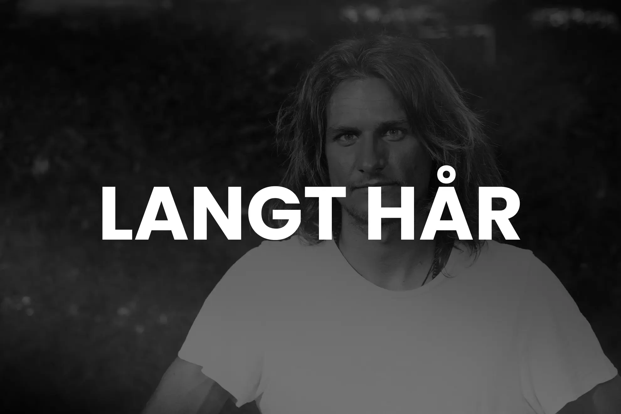Billede af mand med langt hår og teksten "langt hår". Når man trykker på billedet ryger man ned til sektionen med de bedste voks til mænd med langt hår.