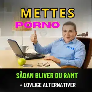 Billede af Mette Frederiksen og den lov om aldersverificering om porno, som hun vil lave med andre i EU