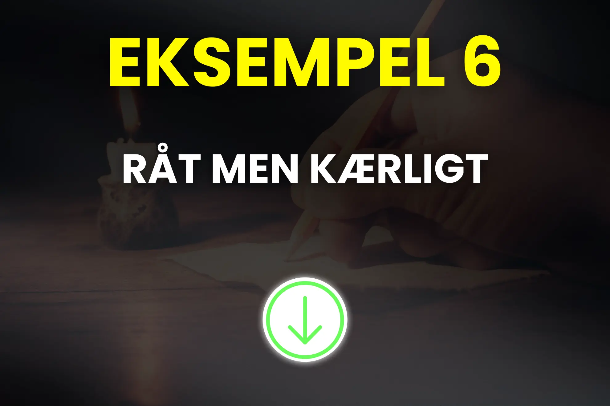 Eksempel på en rå men kærlig pensionshilsen