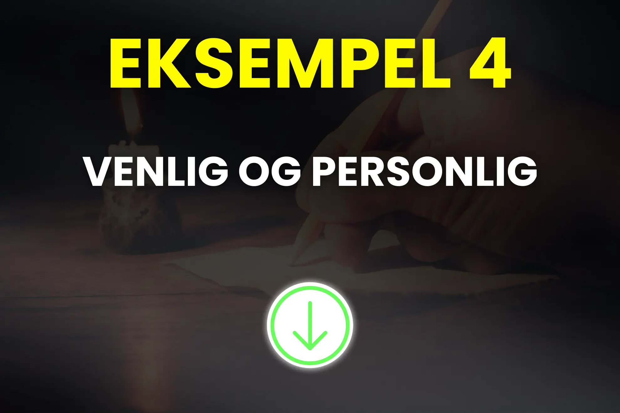 Eksempel på en venlig og personlig pensionshilsen