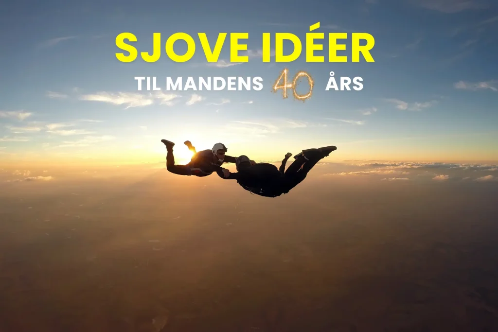 Forsidebillede af sjove ideer til mandens 40 års