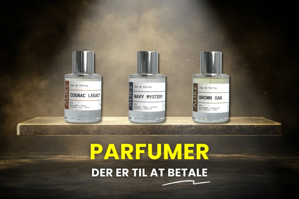 Parfumer der er til at betale. Billede af 3 af de parfumer fra Alike vi har testet hos nemmand